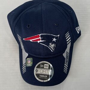 New Era Navy New England Patriots NFL Sideline 9FORTY Adjustable Hat Toddler Cap